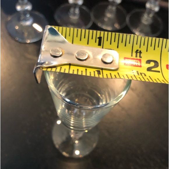 Georgian Cordial glasses by Libbert Glass Vintage Set of 6 Excellent like new - Picture 4 of 4